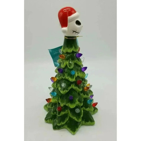 Nightmare Before Christmas Santa Jack 12" Ceramic Light Up Tree Disney 2021 NWT - Picture 3 of 7